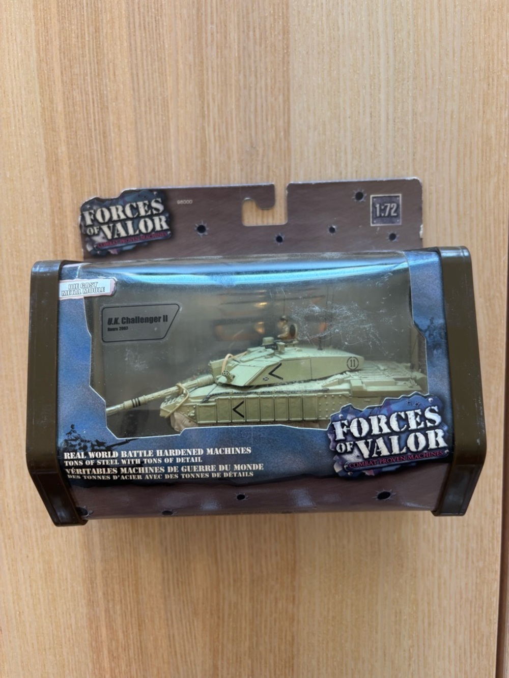 New in box Forces of Valor, UK Challenger II Basra 2003 tank #98000, 1:72 (P)